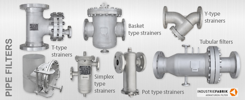 pipe tubular filter basket pot simplex type strainers