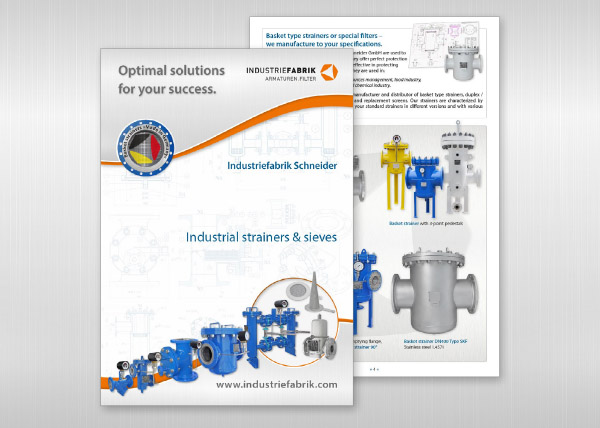 Calalogue Industrial strainers, filters and sieves, PDF