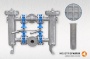Duplex strainer Type DF, stainless steel Type DF DN50, switchable, water filter