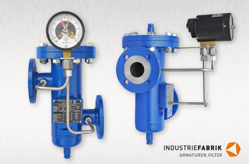 Simplex strainers Type EF, steel / stainless steel Industriefilter