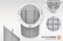 Industriefilter / Ersatzsiebe für Korbfilter und Schmutzfänger mit Magnetstäben; Maschenweite: 0,5 mm