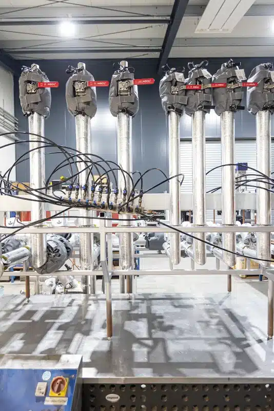 SKID-Ventilstation für die Reifenindustrie mit Isolierung bei der Abnahme auf dem Teststand