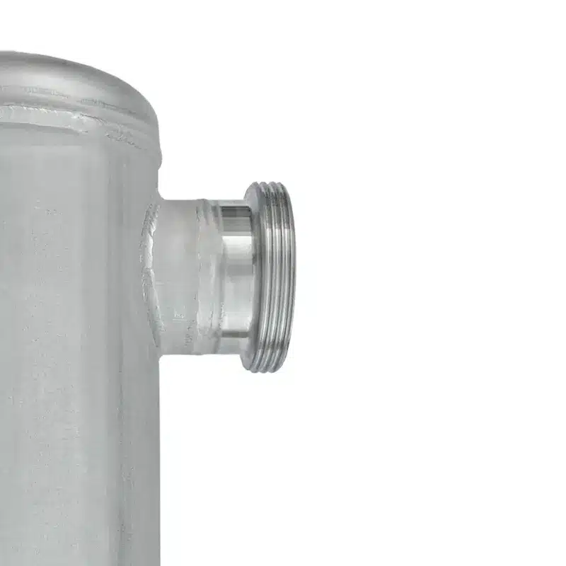 Filter mit Milchrohrverschraubung nach DIN 11851 aus Edelstahl